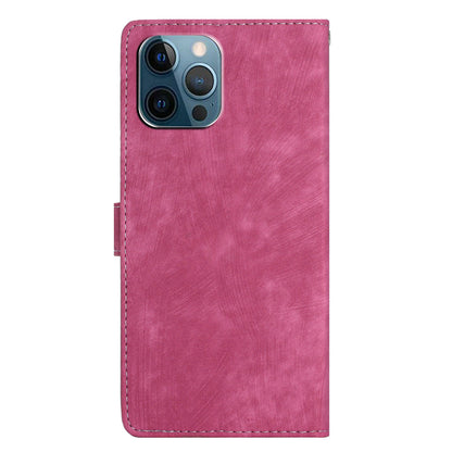 Wallet Shell for iPhone 14 Pro Max Solid Color Skin-touch PU Leather Anti-drop Stand Phone Case