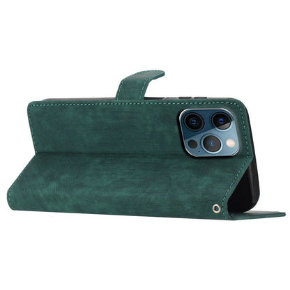 Solid Color Shell for iPhone 13 Pro Max 6.7 inch Skin-touch PU Leather Stand Wallet Phone Case