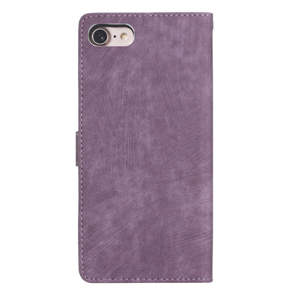 For iPhone 7 / 8 / SE (2020) / SE (2022) PU Leather Solid Color Cover Skin-touch Stand Wallet Phone Case