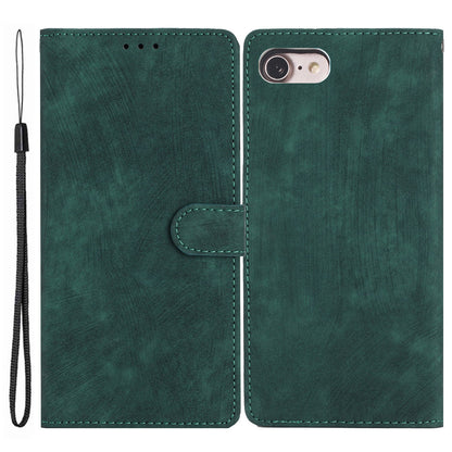 For iPhone 7 / 8 / SE (2020) / SE (2022) PU Leather Solid Color Cover Skin-touch Stand Wallet Phone Case