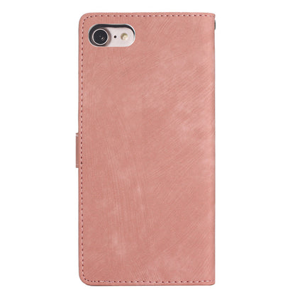For iPhone 7 / 8 / SE (2020) / SE (2022) PU Leather Solid Color Cover Skin-touch Stand Wallet Phone Case