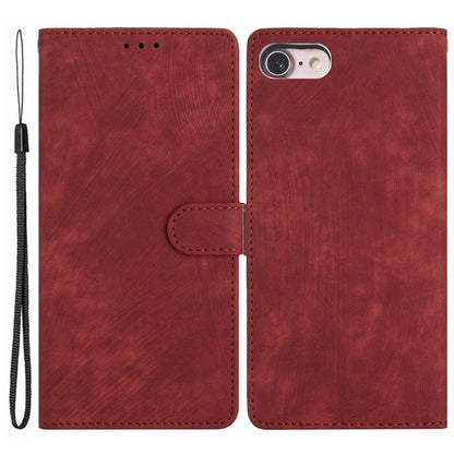 For iPhone 7 / 8 / SE (2020) / SE (2022) PU Leather Solid Color Cover Skin-touch Stand Wallet Phone Case