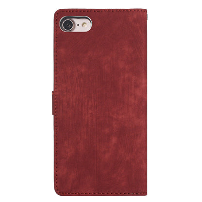 For iPhone 7 / 8 / SE (2020) / SE (2022) PU Leather Solid Color Cover Skin-touch Stand Wallet Phone Case