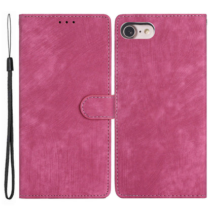 For iPhone 7 / 8 / SE (2020) / SE (2022) PU Leather Solid Color Cover Skin-touch Stand Wallet Phone Case