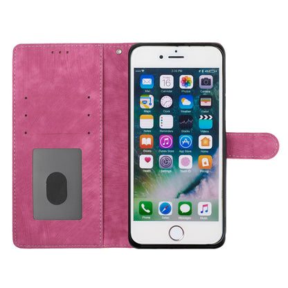 For iPhone 7 / 8 / SE (2020) / SE (2022) PU Leather Solid Color Cover Skin-touch Stand Wallet Phone Case