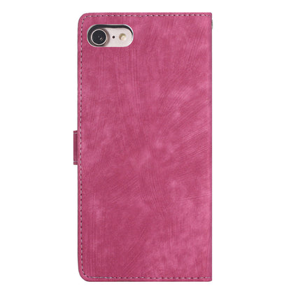 For iPhone 7 / 8 / SE (2020) / SE (2022) PU Leather Solid Color Cover Skin-touch Stand Wallet Phone Case