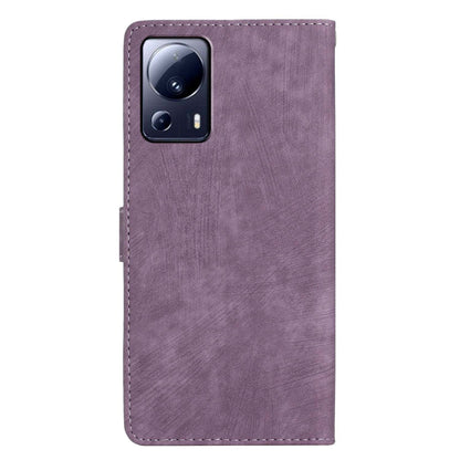 For Xiaomi 13 Lite / Civi 2 5G Solid Color Leather Wallet Cover Skin-touch Stand Cell Phone Case