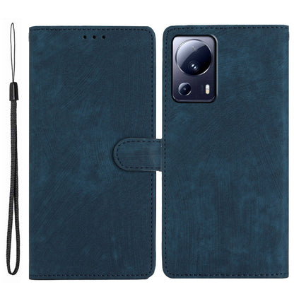 For Xiaomi 13 Lite / Civi 2 5G Solid Color Leather Wallet Cover Skin-touch Stand Cell Phone Case