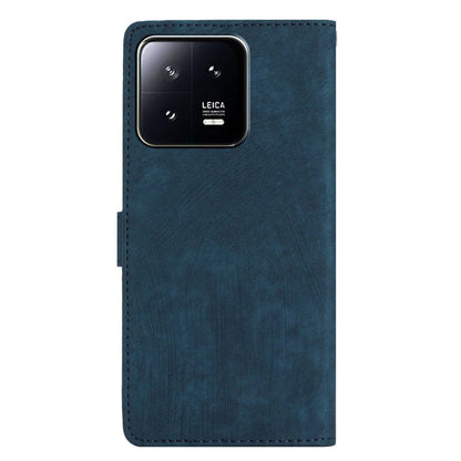 For Xiaomi 13 Pro 5G Solid Color Skin-touch PU Leather Wallet Cover Stand Folio Flip Phone Case