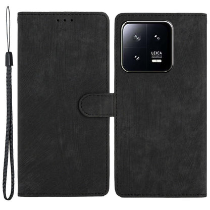 For Xiaomi 13 Pro 5G Solid Color Skin-touch PU Leather Wallet Cover Stand Folio Flip Phone Case