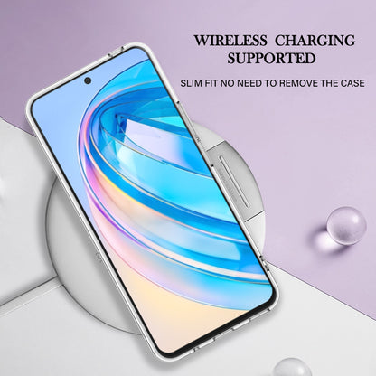 YB IMD Series-16 Style E For Honor X8a 4G IMD Marble Pattern Phone Case Electroplating 2.0mm Phone TPU Cover