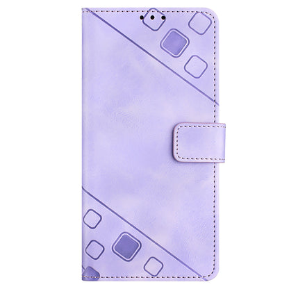 PT005 YB Imprinting Series-6 for Nokia C02 Anti-Dust Phone Cover Leather Wallet Stand Skin-Touch Phone Case