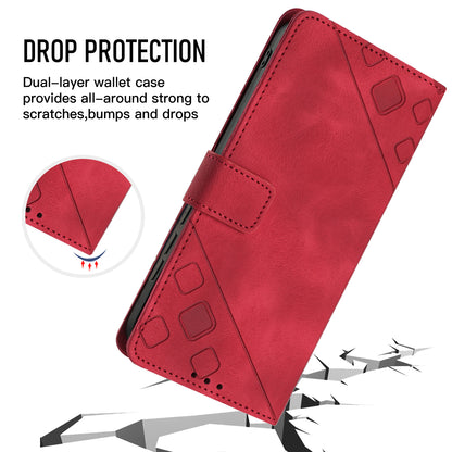 PT005 YB Imprinting Series-6 for Nokia C02 Anti-Dust Phone Cover Leather Wallet Stand Skin-Touch Phone Case