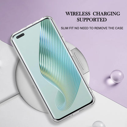 YB IMD Series-16 Style E For Honor Magic5 Pro TPU IMD Phone Case 2.0mm Marble Pattern Electroplating Cover