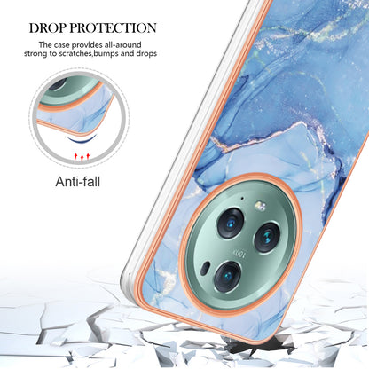 YB IMD Series-16 Style E For Honor Magic5 Pro TPU IMD Phone Case 2.0mm Marble Pattern Electroplating Cover