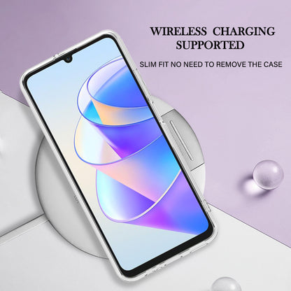 YB IMD Series-16 Style E Phone Case for Honor X7a 5G 2.0mm IMD Marble Pattern Anti-drop TPU Cover