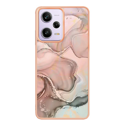 YB IMD Series-16 Style E Phone Case for Xiaomi Redmi Note 12 Pro 5G / Note 12 Pro Speed 5G / Poco X5 Pro 5G TPU 2.0mm IMD Marble Pattern Protective Cover