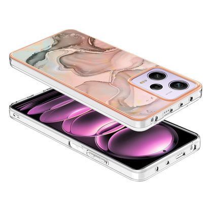 YB IMD Series-16 Style E Phone Case for Xiaomi Redmi Note 12 Pro 5G / Note 12 Pro Speed 5G / Poco X5 Pro 5G TPU 2.0mm IMD Marble Pattern Protective Cover