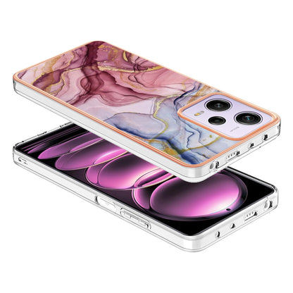 YB IMD Series-16 Style E Phone Case for Xiaomi Redmi Note 12 Pro 5G / Note 12 Pro Speed 5G / Poco X5 Pro 5G TPU 2.0mm IMD Marble Pattern Protective Cover