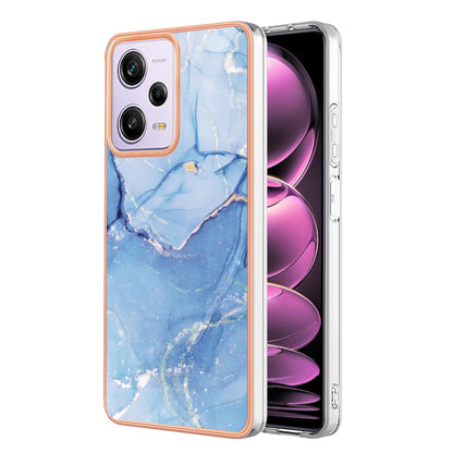 YB IMD Series-16 Style E Phone Case for Xiaomi Redmi Note 12 Pro 5G / Note 12 Pro Speed 5G / Poco X5 Pro 5G TPU 2.0mm IMD Marble Pattern Protective Cover