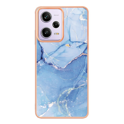 YB IMD Series-16 Style E Phone Case for Xiaomi Redmi Note 12 Pro 5G / Note 12 Pro Speed 5G / Poco X5 Pro 5G TPU 2.0mm IMD Marble Pattern Protective Cover