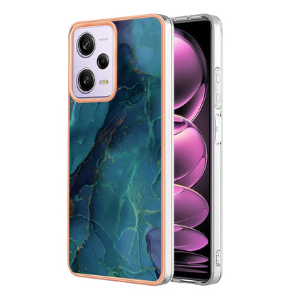 YB IMD Series-16 Style E Phone Case for Xiaomi Redmi Note 12 Pro 5G / Note 12 Pro Speed 5G / Poco X5 Pro 5G TPU 2.0mm IMD Marble Pattern Protective Cover