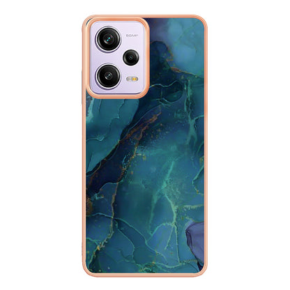 YB IMD Series-16 Style E Phone Case for Xiaomi Redmi Note 12 Pro 5G / Note 12 Pro Speed 5G / Poco X5 Pro 5G TPU 2.0mm IMD Marble Pattern Protective Cover