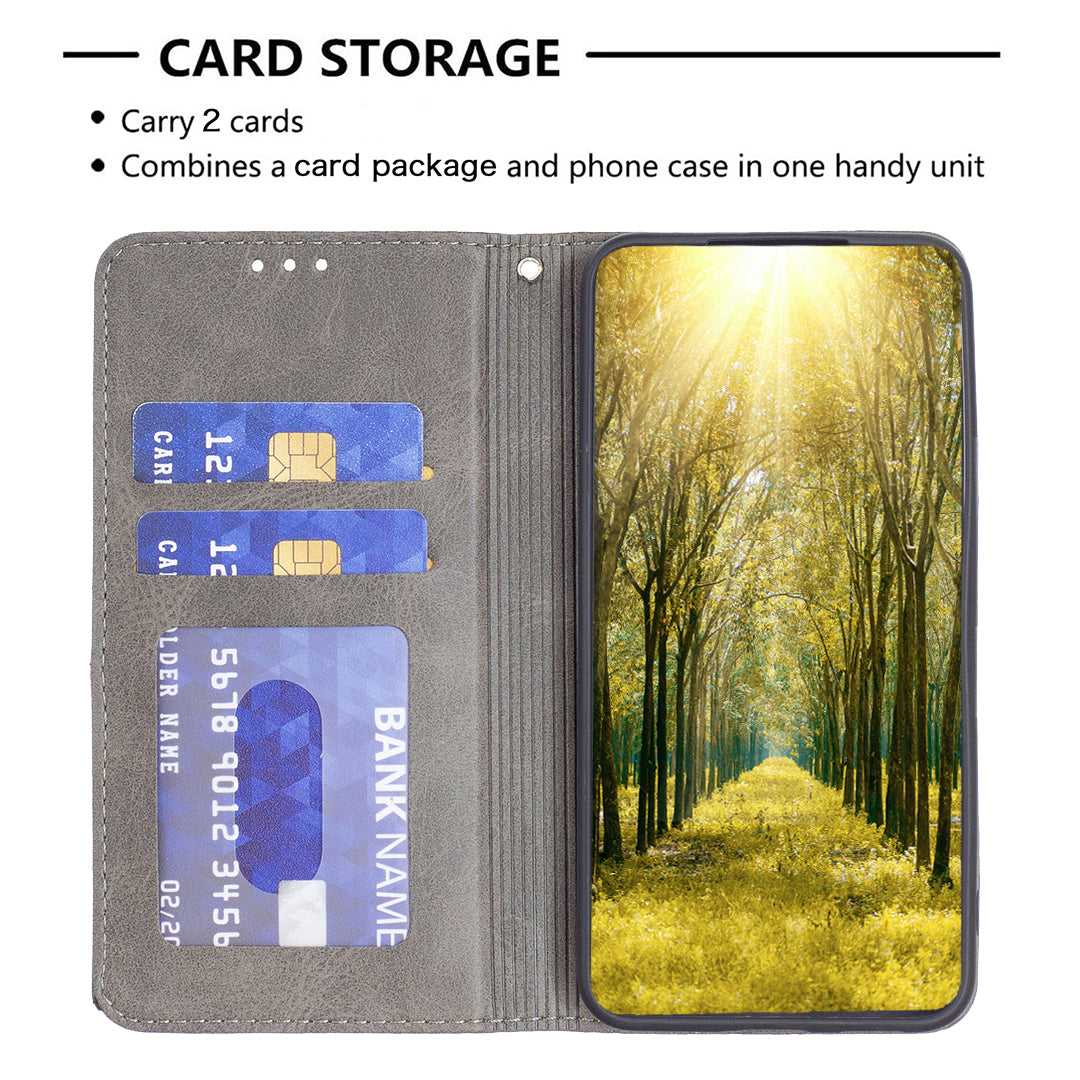 For Motorola Edge 40 Pro 5G / Moto X40 5G Imprinting Pattern PU Leather Card Holder Splicing Phone Stand Cover