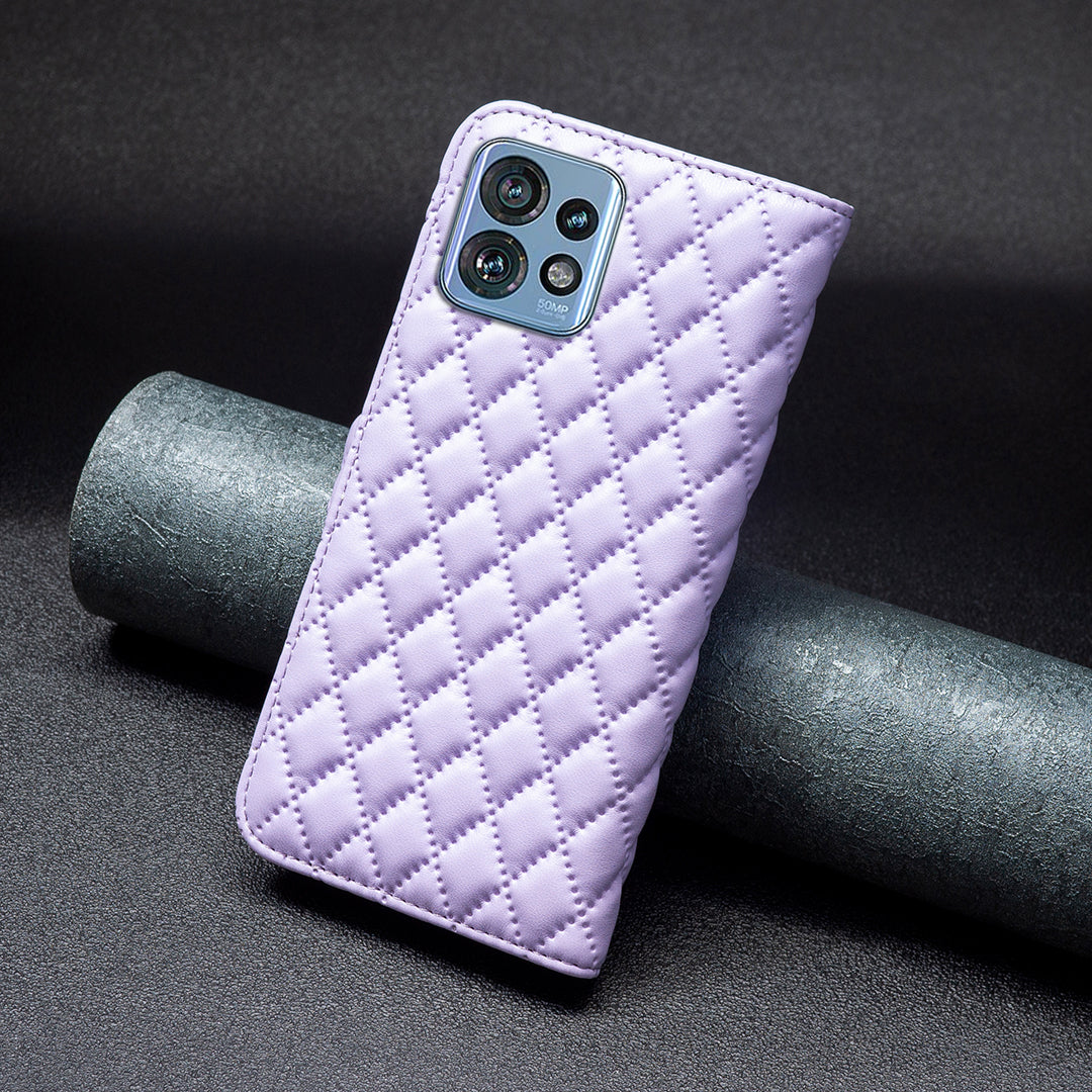 BINFEN COLOR BF Style-14 for Motorola Edge 40 Pro 5G / Moto X40 5G Phone Case Stand PU Leather Wallet Phone Cover