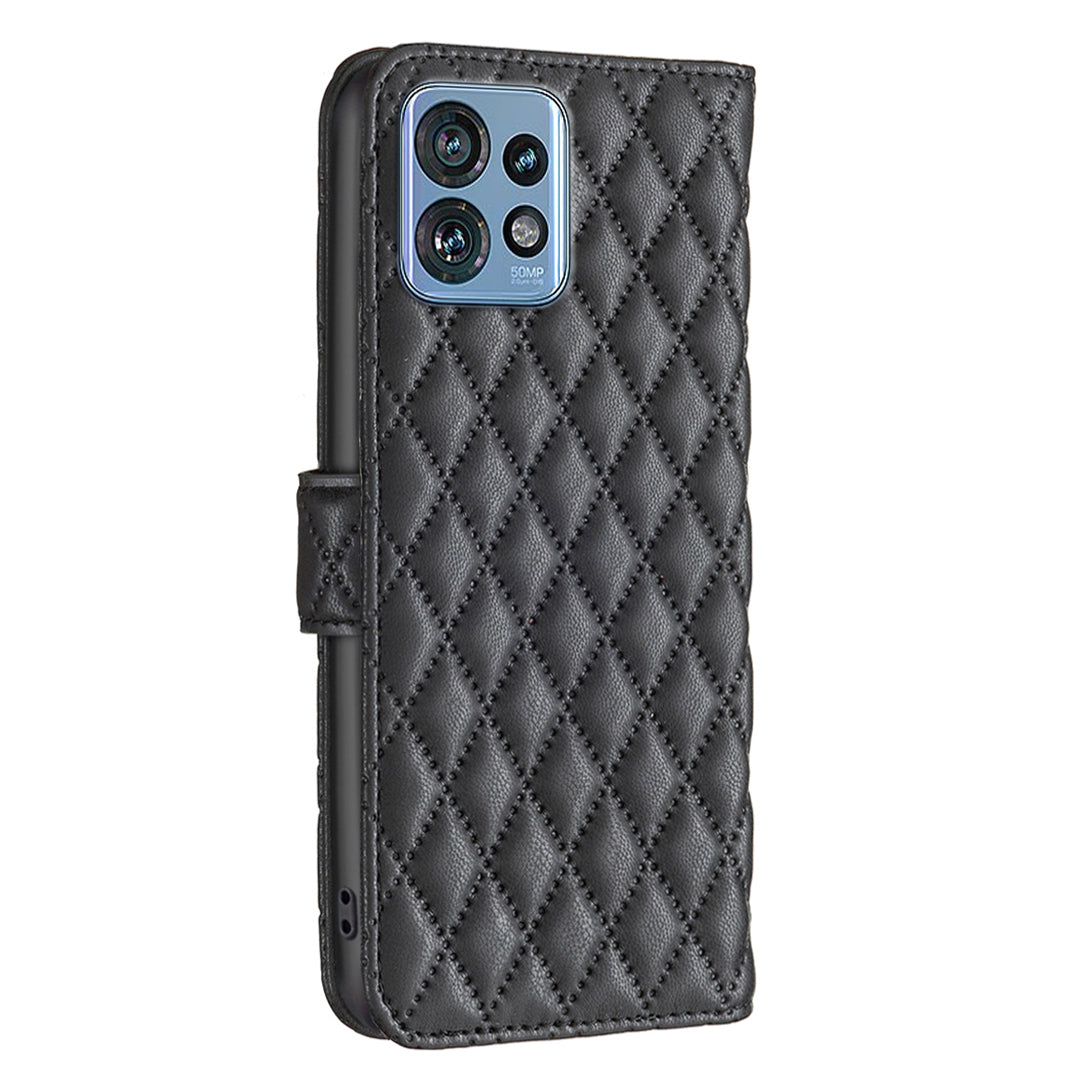 BINFEN COLOR BF Style-14 for Motorola Edge 40 Pro 5G / Moto X40 5G Phone Case Stand PU Leather Wallet Phone Cover