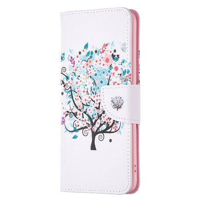 For Motorola Edge 40 Pro 5G / Moto X40 5G Pattern Printing PU Leather Phone Case Wallet Shell with Stand