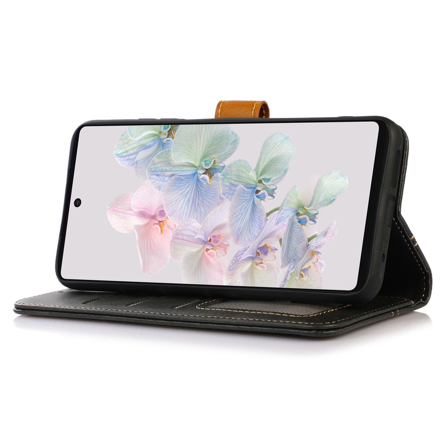 For Google Pixel 8 5G PU Leather Wallet Stand Case Calf Texture Protective Phone Cover