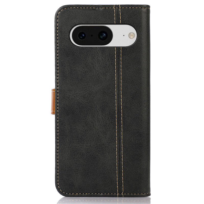 For Google Pixel 8 5G PU Leather Wallet Stand Case Calf Texture Protective Phone Cover