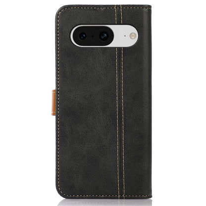 For Google Pixel 8 5G PU Leather Wallet Stand Case Calf Texture Protective Phone Cover