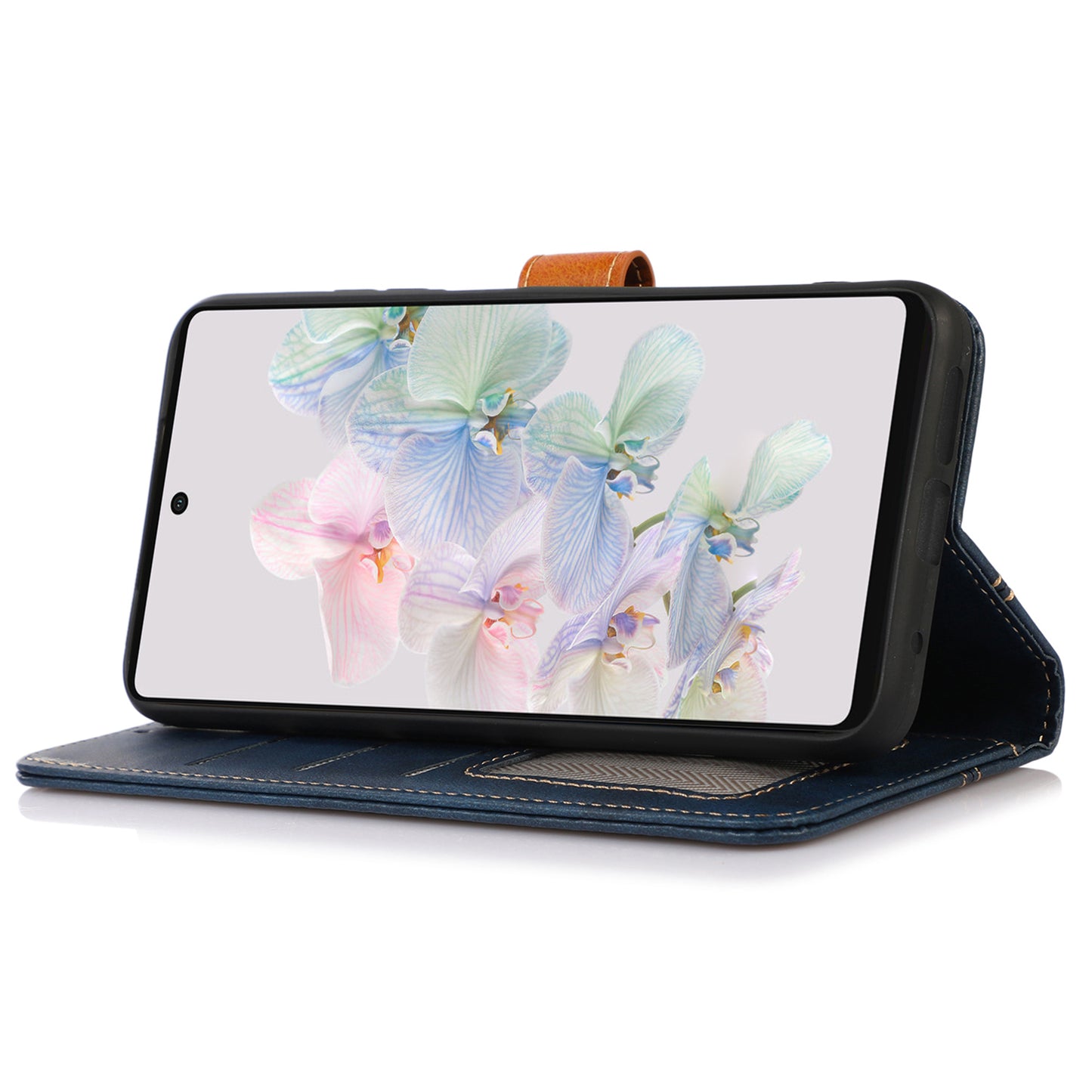 For Google Pixel 8 5G PU Leather Wallet Stand Case Calf Texture Protective Phone Cover