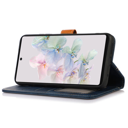 For Google Pixel 8 5G PU Leather Wallet Stand Case Calf Texture Protective Phone Cover