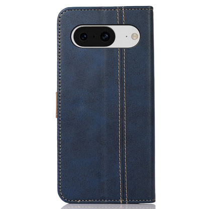 For Google Pixel 8 5G PU Leather Wallet Stand Case Calf Texture Protective Phone Cover