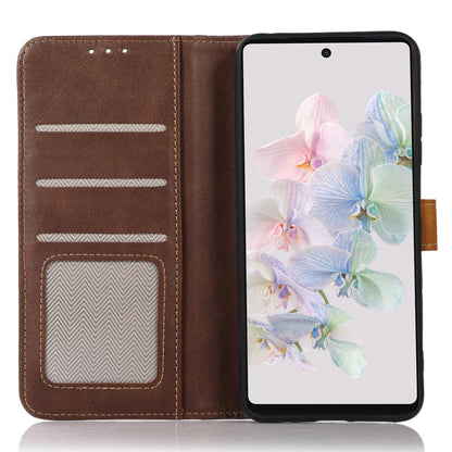 For Google Pixel 8 5G PU Leather Wallet Stand Case Calf Texture Protective Phone Cover