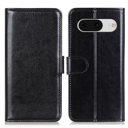 For Google Pixel 8 5G PU Leather+TPU Phone Cover Crazy Horse Texture Cellphone Wallet Stand Case