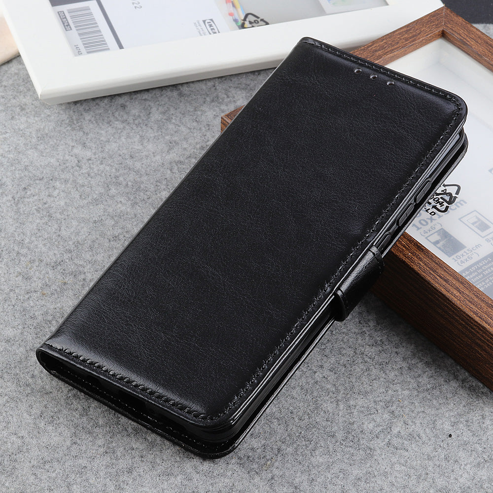 For Google Pixel 8 5G PU Leather+TPU Phone Cover Crazy Horse Texture Cellphone Wallet Stand Case