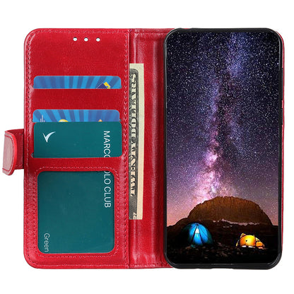 For Google Pixel 8 5G PU Leather+TPU Phone Cover Crazy Horse Texture Cellphone Wallet Stand Case