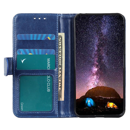 For Google Pixel 8 5G PU Leather+TPU Phone Cover Crazy Horse Texture Cellphone Wallet Stand Case