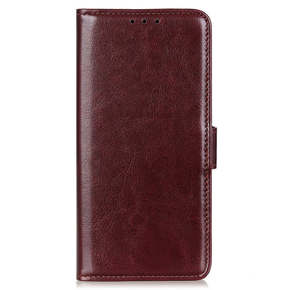 For Google Pixel 8 5G PU Leather+TPU Phone Cover Crazy Horse Texture Cellphone Wallet Stand Case