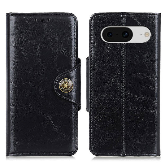 KHAZHEN for Google Pixel 8 Phone Stand Case Drop Resistant PU Leather Wallet Cover