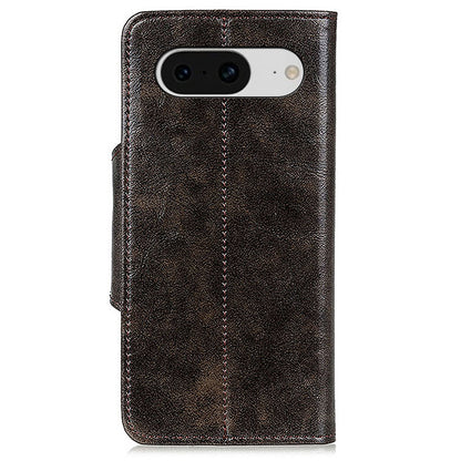 KHAZHEN for Google Pixel 8 Phone Stand Case Drop Resistant PU Leather Wallet Cover