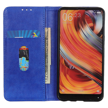 For Google Pixel 8 Litchi Texture Shockproof Wallet Stand Phone Case Split Leather+TPU Protective Cover