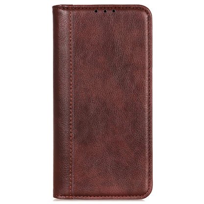 For Google Pixel 8 Litchi Texture Shockproof Wallet Stand Phone Case Split Leather+TPU Protective Cover