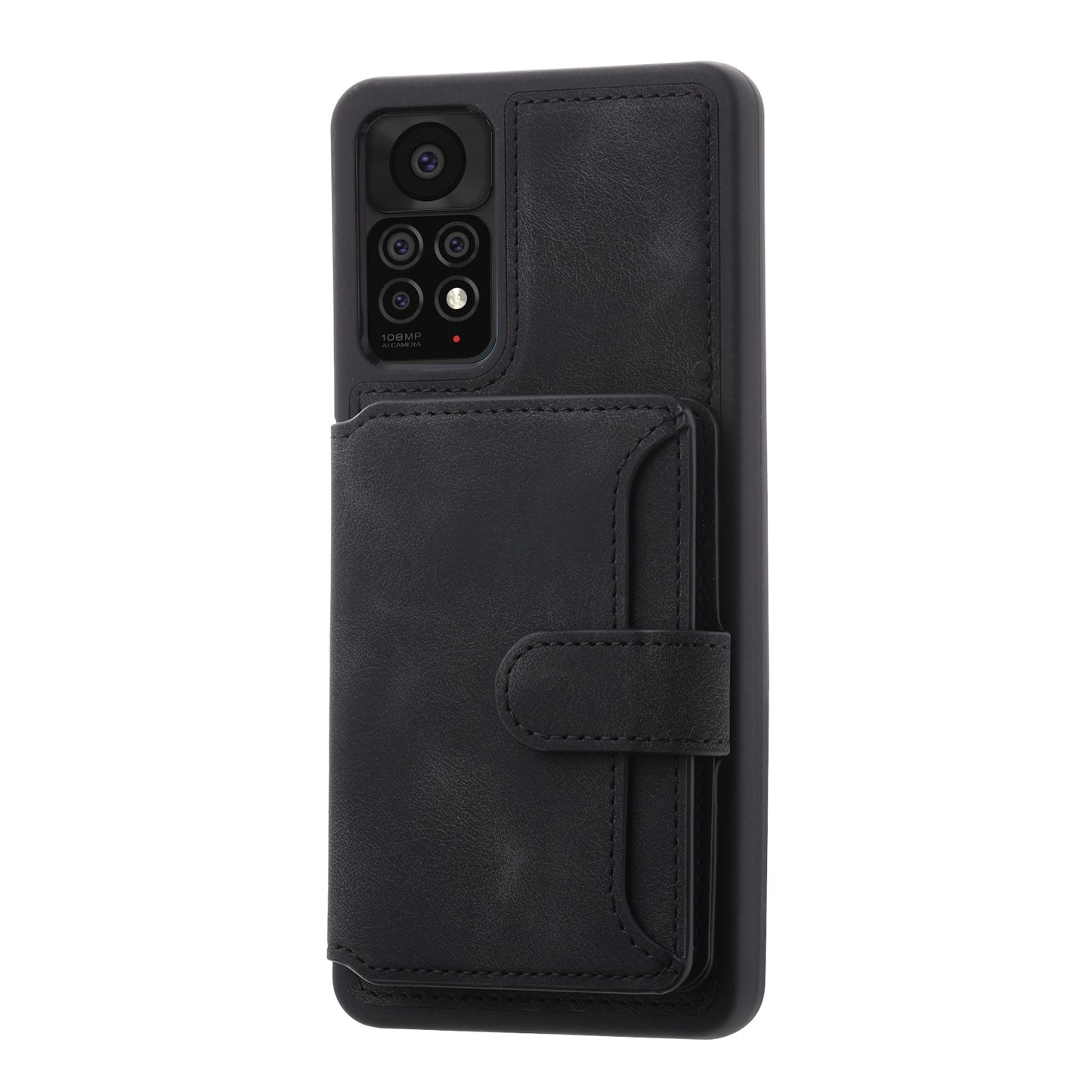 For Xiaomi Redmi Note 11 Pro 4G (MediaTek) / 5G (Qualcomm) / Note 12 Pro 4G Kickstand Phone Case RFID Blocking Wallet Cover