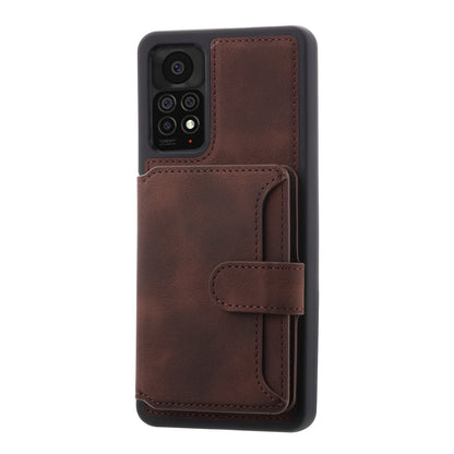 For Xiaomi Redmi Note 11 Pro 4G (MediaTek) / 5G (Qualcomm) / Note 12 Pro 4G Kickstand Phone Case RFID Blocking Wallet Cover
