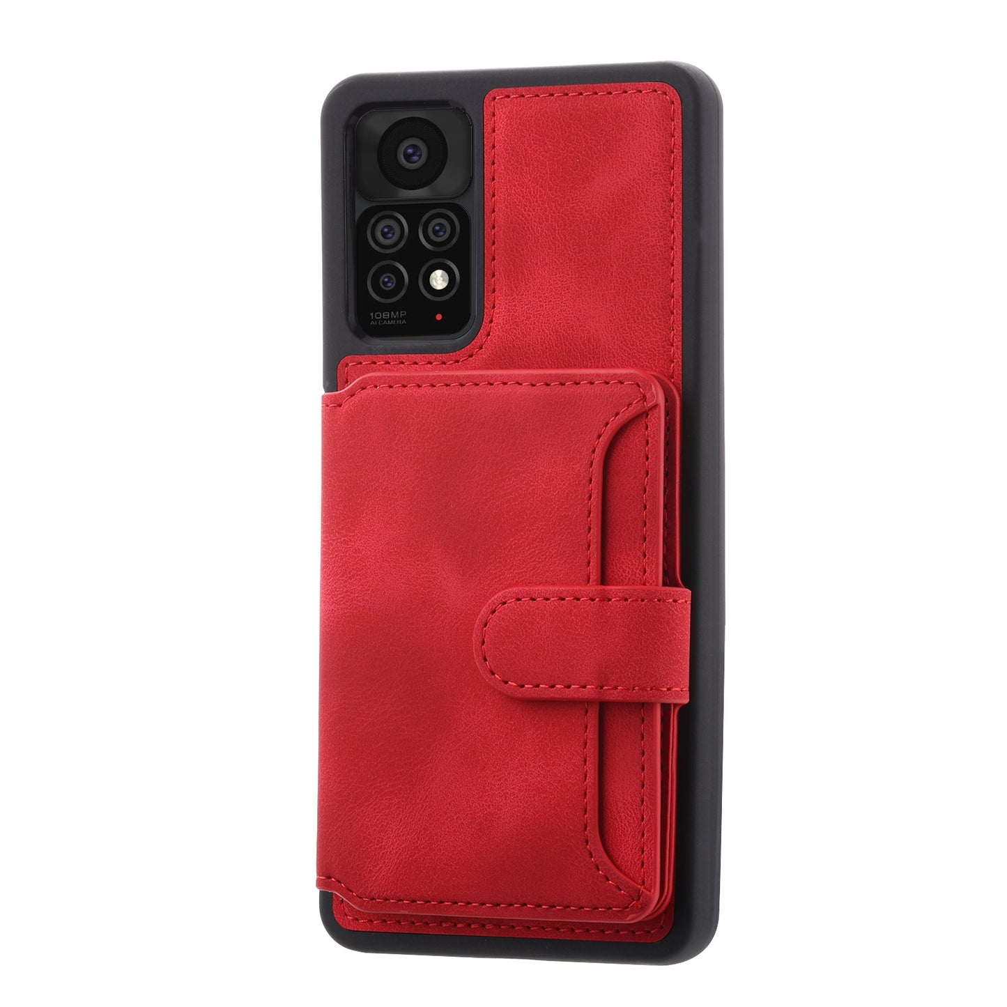 For Xiaomi Redmi Note 11 4G (Qualcomm) / Note 11S 4G RFID Blocking Phone Case Kickstand Wallet Leather+TPU Cover